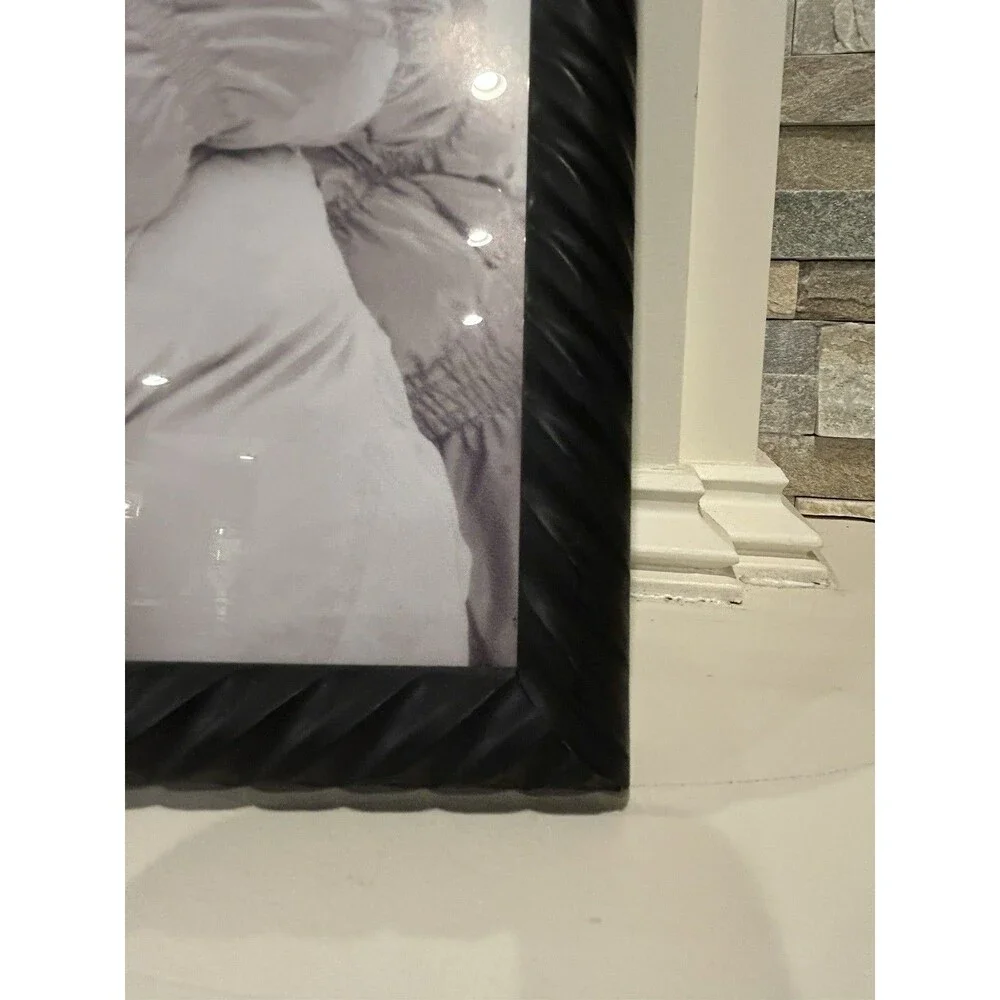 Studio Decor 8x10 Black Matte Plastic Photo Frame, Freestanding Hanging